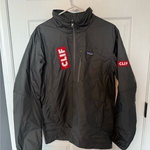 Patagonia Men's Dark Gray Performance Jacket: Unique CLIF sponsored jacket